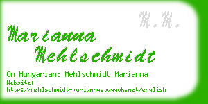 marianna mehlschmidt business card